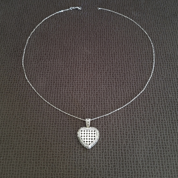 willowbird🪶 Silver🤍 Dotted Heart❤ Pendant Necklace - NWT - Picture 15 of 16